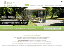 Tablet Screenshot of hoteldupatriarche.fr